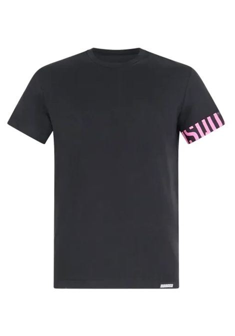 T-shirt Dsquared2 Underwear D9M3S5770 006 nera fucsia DSQUARED2 UNDERWEAR | T-shirt | D9M3S5770006
